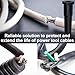 HQRP 3-Pack Cord Protector Strain Relief Rubber Boot fits 12/3, 14/3 AWG Electrical Cords Power Tools Sander Router Circular Saw Grinder Drill