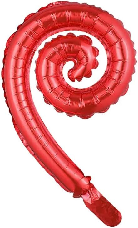 Globos de aire de aluminio con forma de espiral, autosellado de 14 pulgadas, 20 unidades, para decoraciones de fiestas, suministros de fiesta de