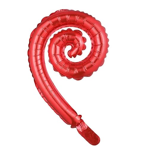 Spiral Shape Foil Air Balloons, 14" Self Sealing, 20Pcs, For Party Decorations, Birthday Party Supplies, Balloon Bouquet Add On (Red) #TOP15