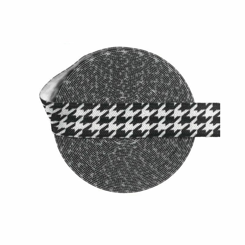 Cinta elástica plegable con estampado de leopardo, 15 mm, 1,5 cm, 2,5 m, cinta de licra, para el cabello, adorno de costura, 24 unidades, 15 mm, 100 yardas