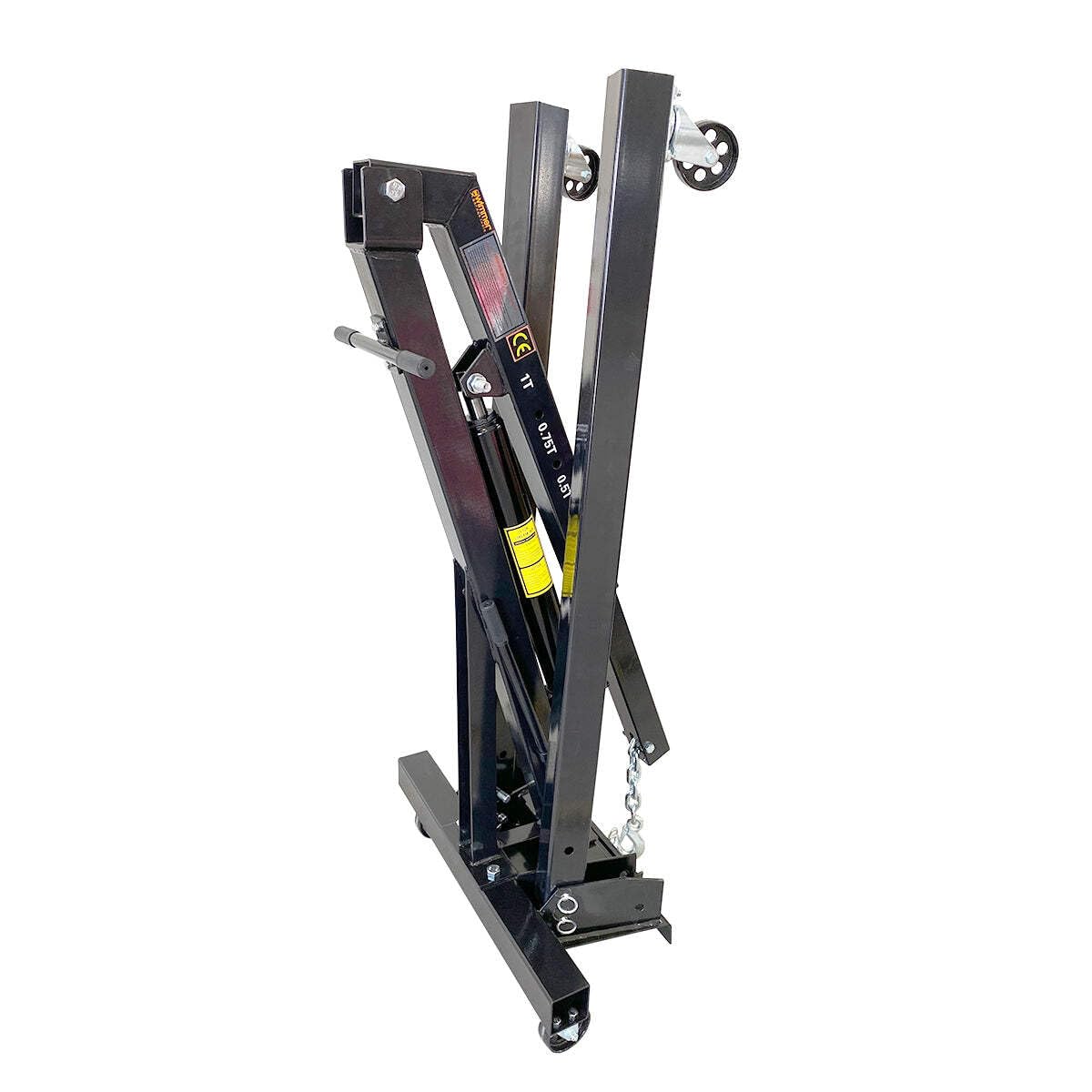 Grue d’atelier Chèvre pour garage 700 kg pour levage de moteur, pliable ZX0601K