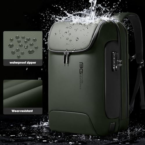 Image of BANGE Anti-Theft Backpack with USB Charging Port 17.3 Inch Business Laptop Backpack