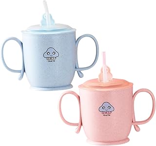 Totority 4 Peças Copo De Leite Mamadeiras Para Bebês Garrafa De Leite Para Bebês Garrafa De Água Rosa Garrafa De Água Rosa Copos Para Beber Pp Crianças Garrafa De Água Canudo Garrafa De