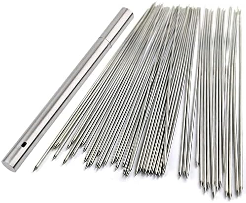 BigOtters 13.4" Barbecue Skewers, 100PCS Metal Skewers for Grilli...