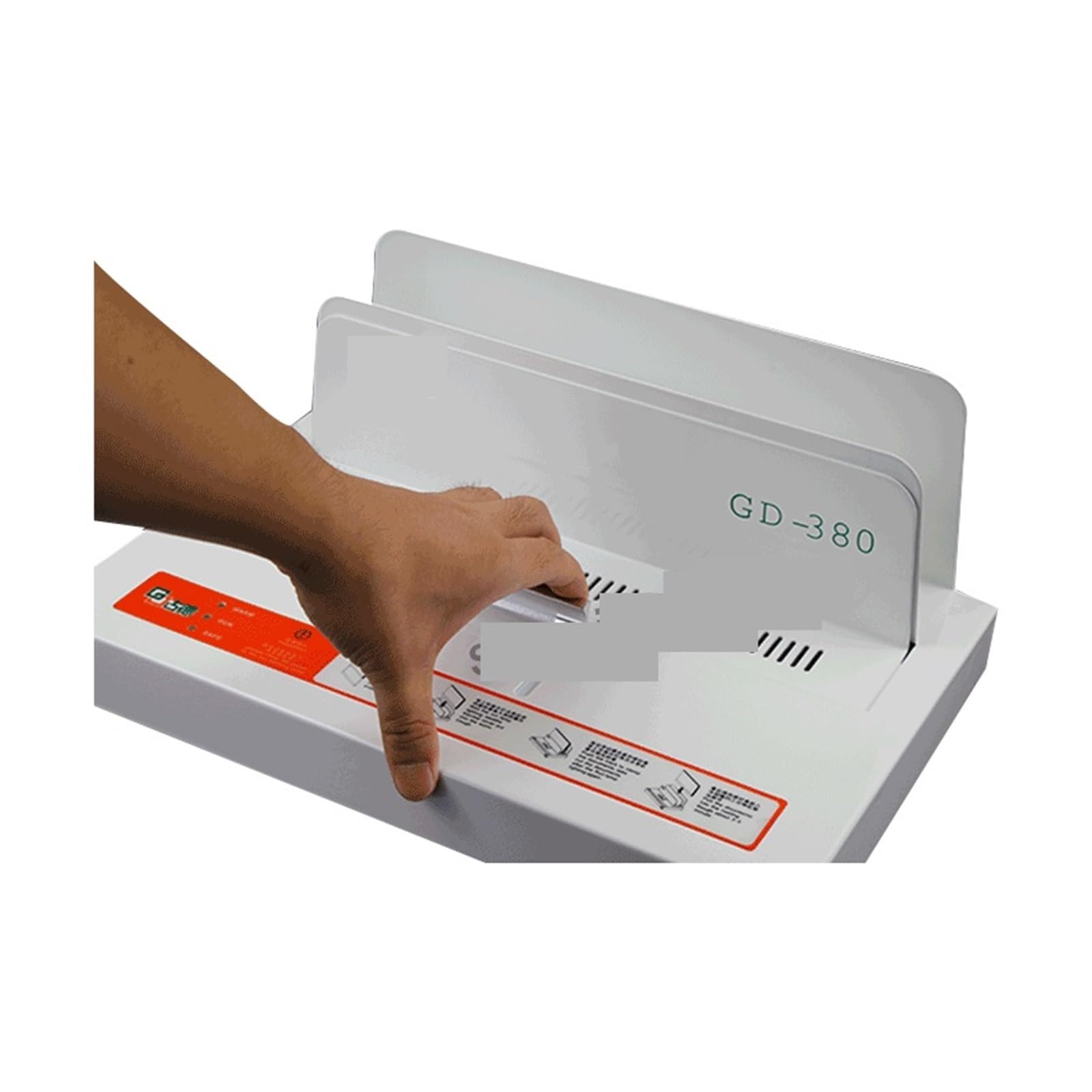 Encuadernadora, Máquina encuadernadora de pegamento termofusible GD380 for documentos contractuales, sobres de libros A4, máquina encuadernadora automática de pegamento de 100 W