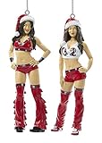 Kurt Adler 4.75-inch Resin WWE Bella Twins Ornaments, Set of 2