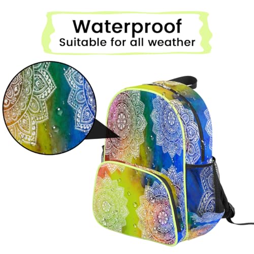 Sac à dos mandala enfant coloré et léger pour l'école maternelle