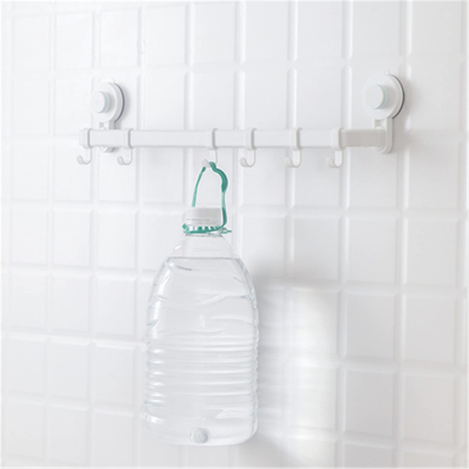 Perchero Metálico para Cocina Gancho de cocina Fuerte barra almacenamiento montada en la pared para Decoración de Restaurantes y hogar(2pcs)