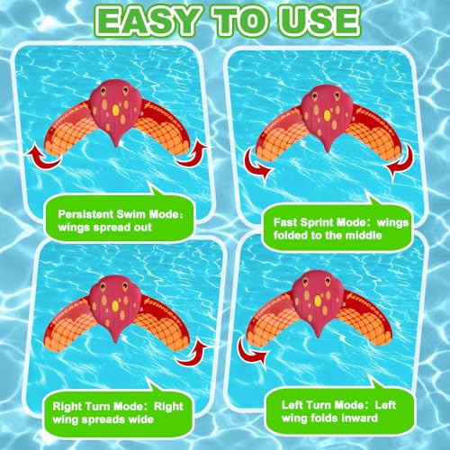 Huucozn 2 Stück Unterwasser Glider, Teufel Fisch Schwimmbad Spielzeug Pool Spielzeug Wasserspielzeug Tauchspielzeug Interessantes Tauchtiere Wasser Spielzeugs Fische Poolparty Geschenk
