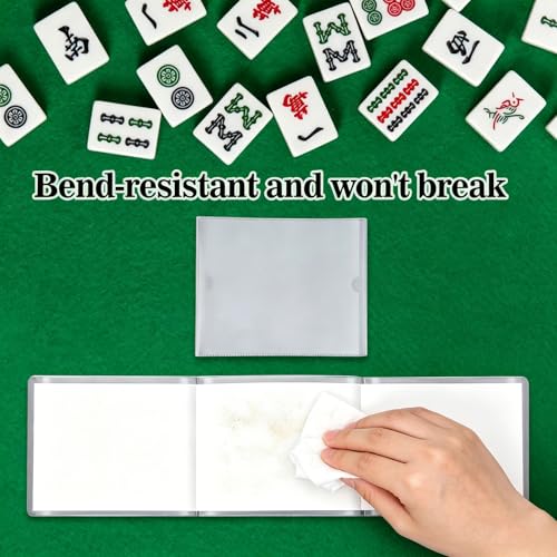Juego 4 Fundas Transparentes Para Cartas Mahjong miniatura 5
