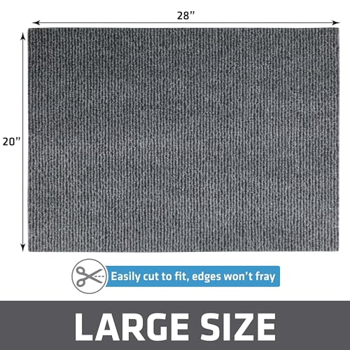 Image of Drymate Cat Litter Box Mat, Litter Trapping Mat, Waterproof, Urine-Proof, Absorbent, Machine Washable, Soft on Paws, Contains Mess, Protects Floors, Kitten Supplies, Grey, 20x28