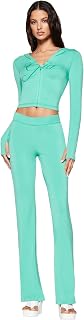 I.AM.GIA Blare Zip-Up Cropped Hoodie with Thumbhole Sleeves and Gia Logo