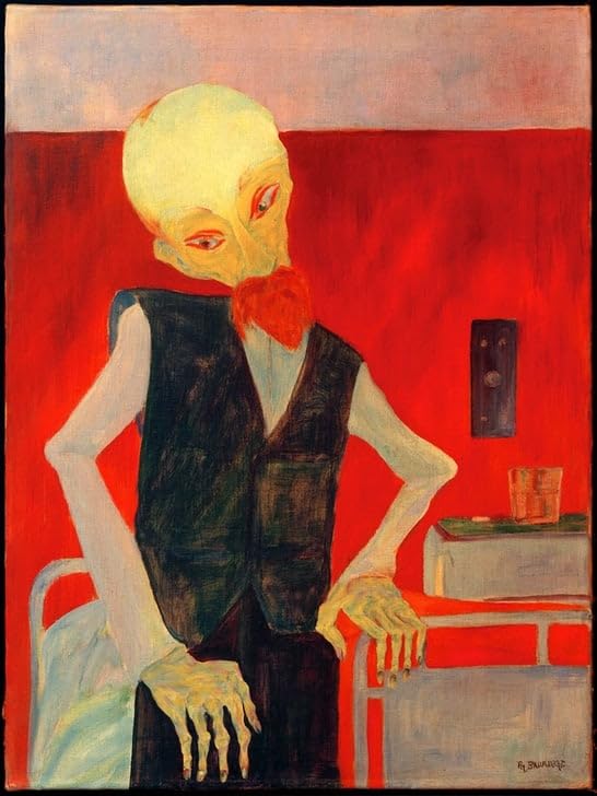 Tableau Convalescent sur Toile Impression d'art Premium Fine Art 60x90cm