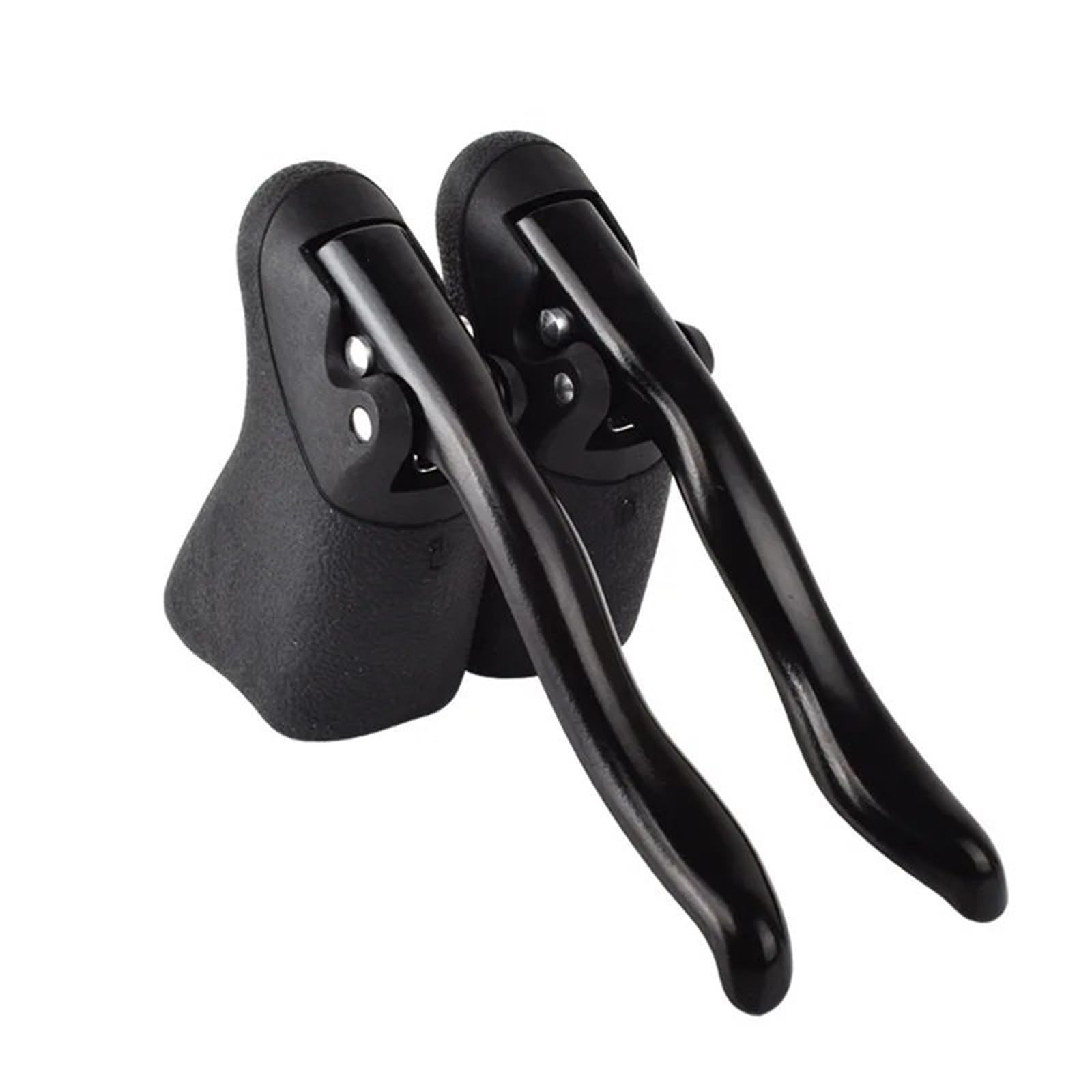 EGUIAS 1 Pair Bicycle Brake Handle Aluminum Alloy Road Bike Handlebar Levers Speed Bend PVC Bicycle Brake Accessory(Black)