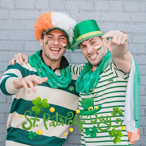 Image of DISCAO 25 /50 /100 /200 /300 pieces small metal enamel green Clover pin three leaf Clover lapel pin St. Patrick's Day brooch pins for women men Clothes Backpack Hat Irish traditional festivals Decoration Souvenir gift badge bulk