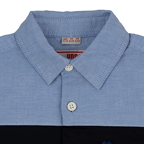 Image of Under Fourteen Only Boys Shirt, 100% Cotton Half Slevees Narrow Collar Regular Fit Printed Shirts for Kids Boys.