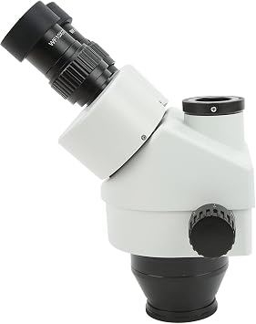 Trinocular Stereo Microscope Head, 3.5X-45X Zoom with 0.5X+2X Object Lens, 7X-90X Magnification for Precision Viewing
