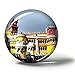 Hqiyaols Souvenir Portugal Sintra Castle Imanes Nevera Refrigerador Imán Recuerdo Coleccionables Viaje Regalo Circulo Cristal 1.9 Inches