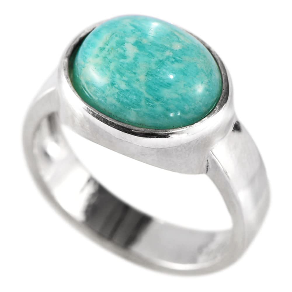 Türkisfarbener Ring 925 Sterling Silber Stapelbarer Ring Vintage Boho Ring Geburtstag Geschenke für Frauen Männer Größe 6-9