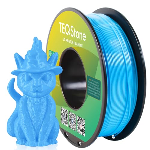 TEQStone HS PLA Filament 1.75mm Cyan (Water Blue), Up to 300mm/s Fast...