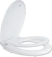 Vista 13 de Hibbent Asiento de inodoro de entrenamiento para ir al baño, asiento magnético integrado, tapa con tapa, nunca se afloja y cierra lentamente