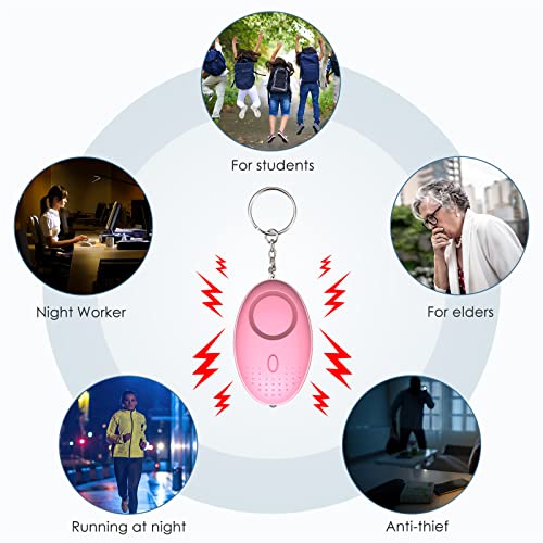 Upgraded Ankilo Safe Sound Personal Alarm 10 Pcs Set Self Defense Keychain Set for Women and Kids with LED Light No Touch Door Opener - Image 3