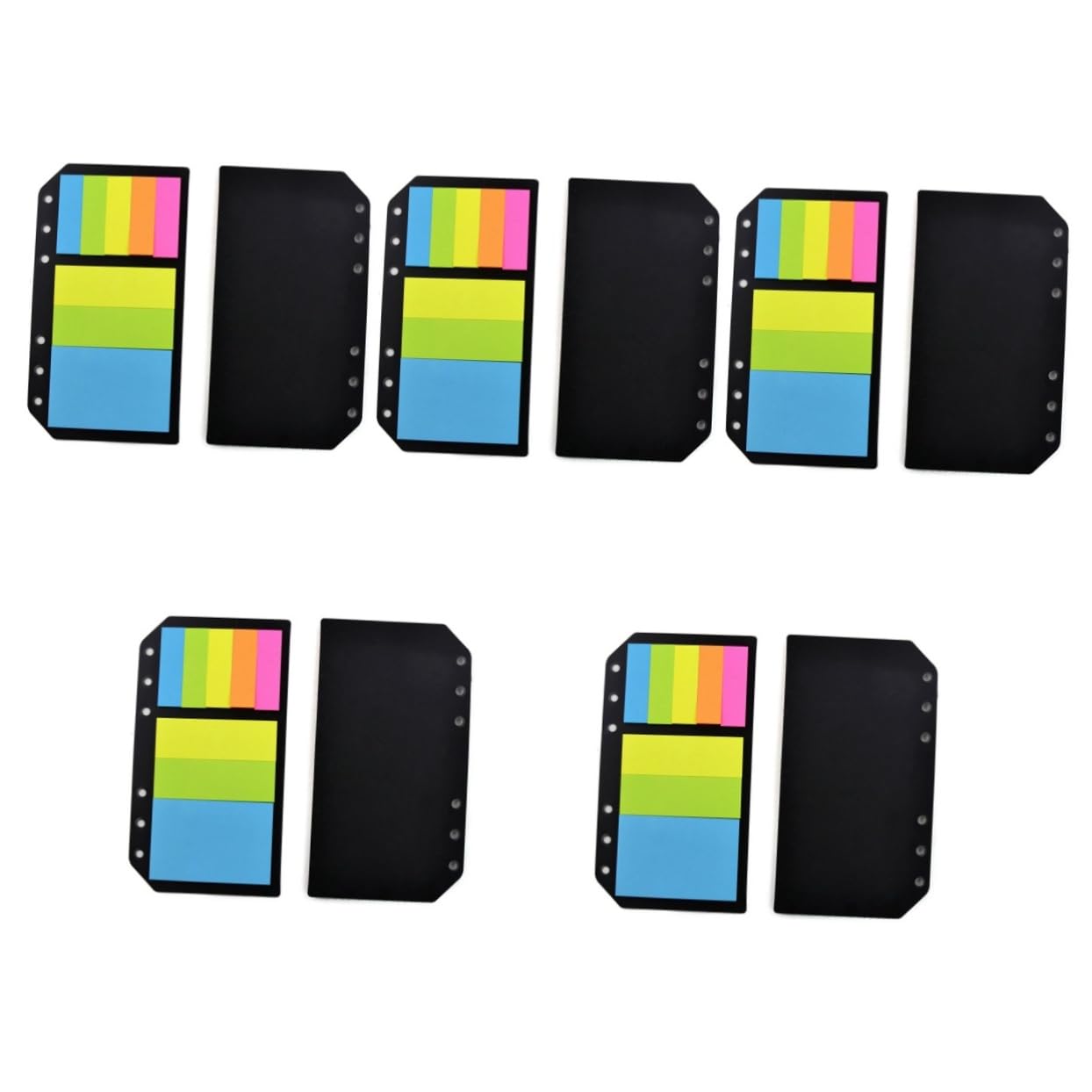 HOMSFOU 5 Stück Multifunktionale Buchmarkierungen Praktische Sticky Flags für Notizen und Lesezeichen für Schule und Büro Professionelle Haftnotizen zur Einfachen Organisation