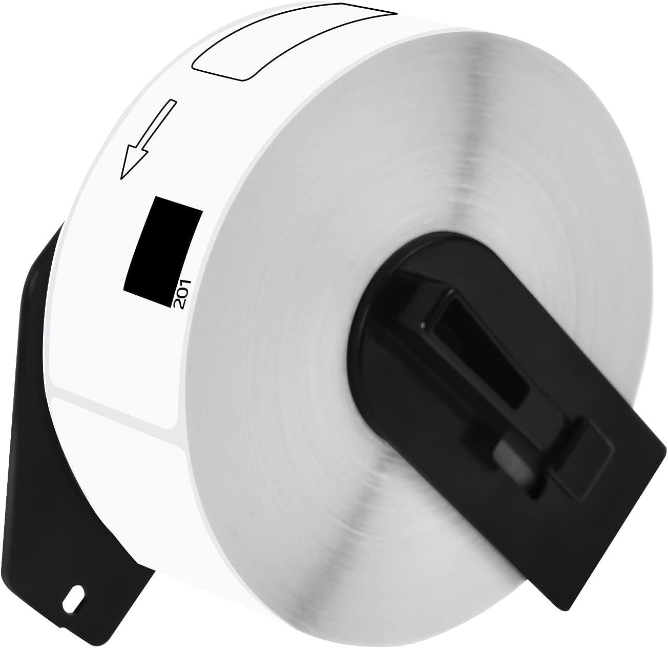 GREENCYCLE 2 Pack DK-1201 DK1201 Die-Cut Address Labels 1.14" x 3.5" (29 mm x 90 mm) Compatible for Brother QL-1050 QL-1050N QL-1060N QL-1100 QL-1110NWB, 400 Labels/Roll,with Cartridge Frame
