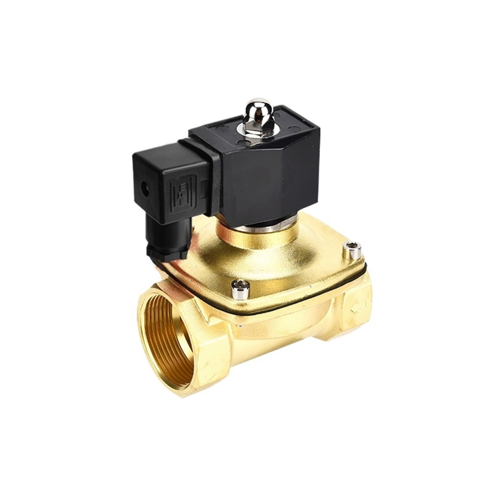 AOXIIUNNH 1-1/4 inch 2 Way IP65 Waterproof Brass Normally Closed/Open 12v Solenoid Valve(110VAC-NORMALLY CLOSED)