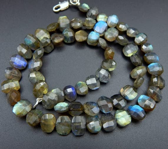 Labradorite facettée perles ovales 9x8mm pour remplacer vos composants de bijoux ternes