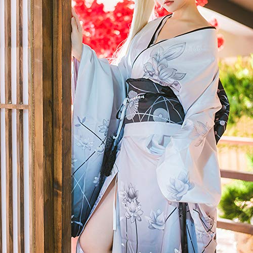 YOMORIO Womens Traditional Japanese Kimono Lolita Anime Cosplay Costume Dress Sexy Lingerie Outfit (M) by YOMORIO - Used condition - Image 4