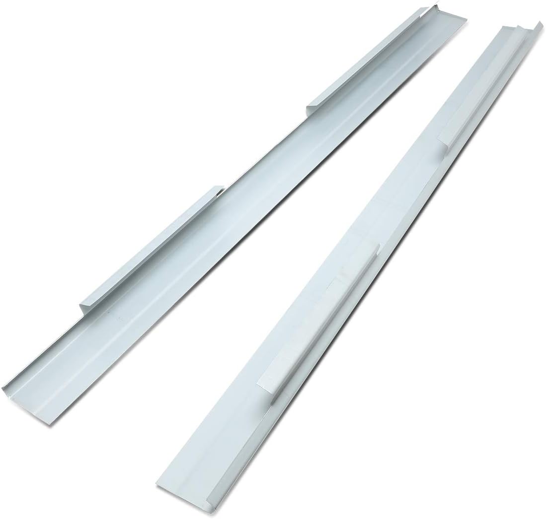 DNA MOTORING 1/8 Inches Thick Steel Rocker Panel Compatible with 01-06 Silverado Sierra 1500 2500HD 3500HD Crew Cab, ZTL-Y-0117