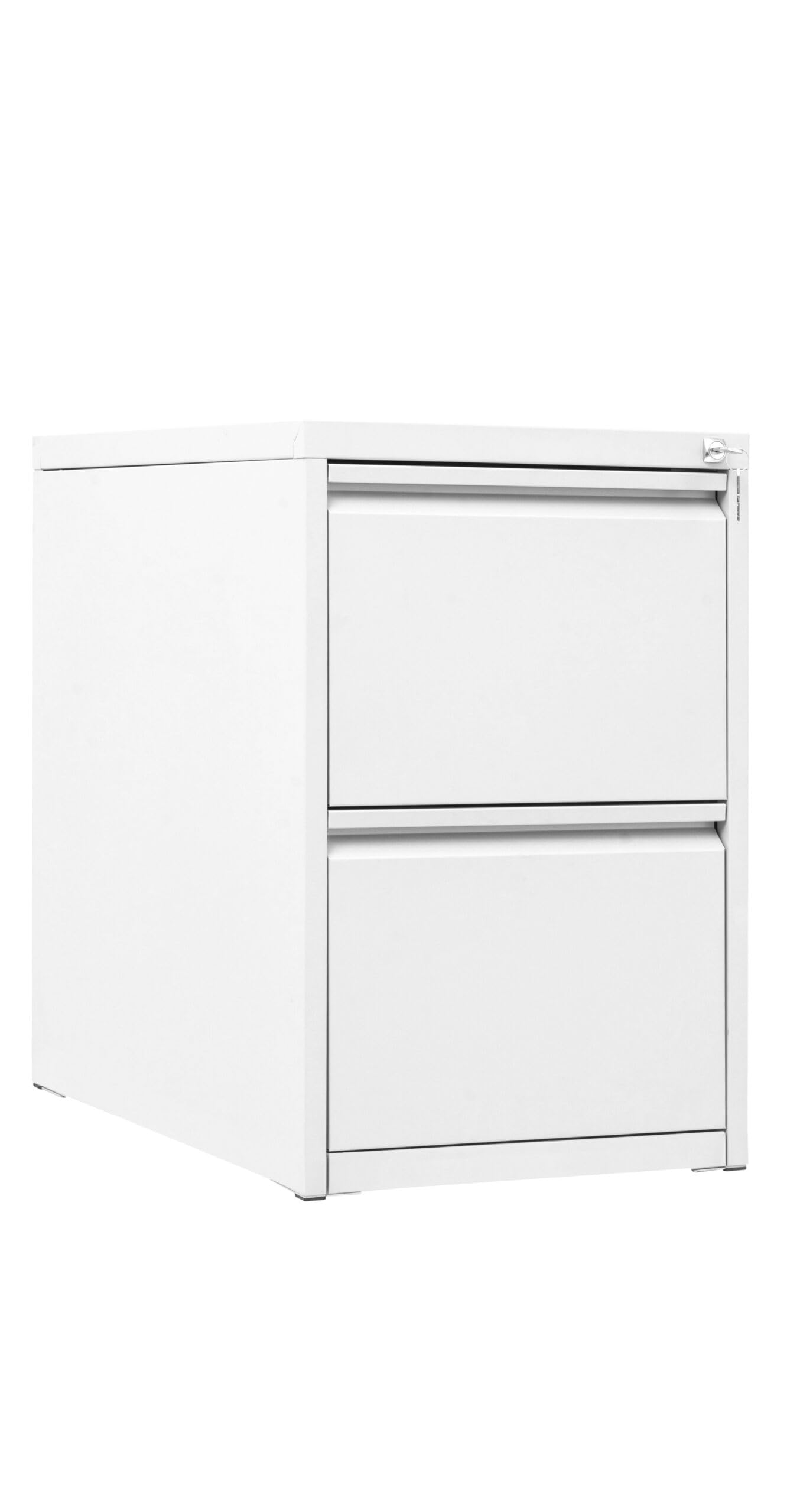 Archivador de metal - de dos cajones - Blanco