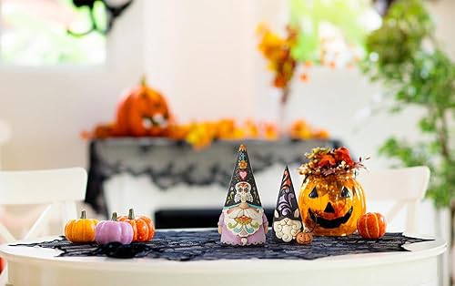 Miniatura 5 de Enesco Peanuts by Jim Shore Colección de Halloween Woodstock vestido como una calabaza en miniatura, resina hecha a mano, pintada a mano,