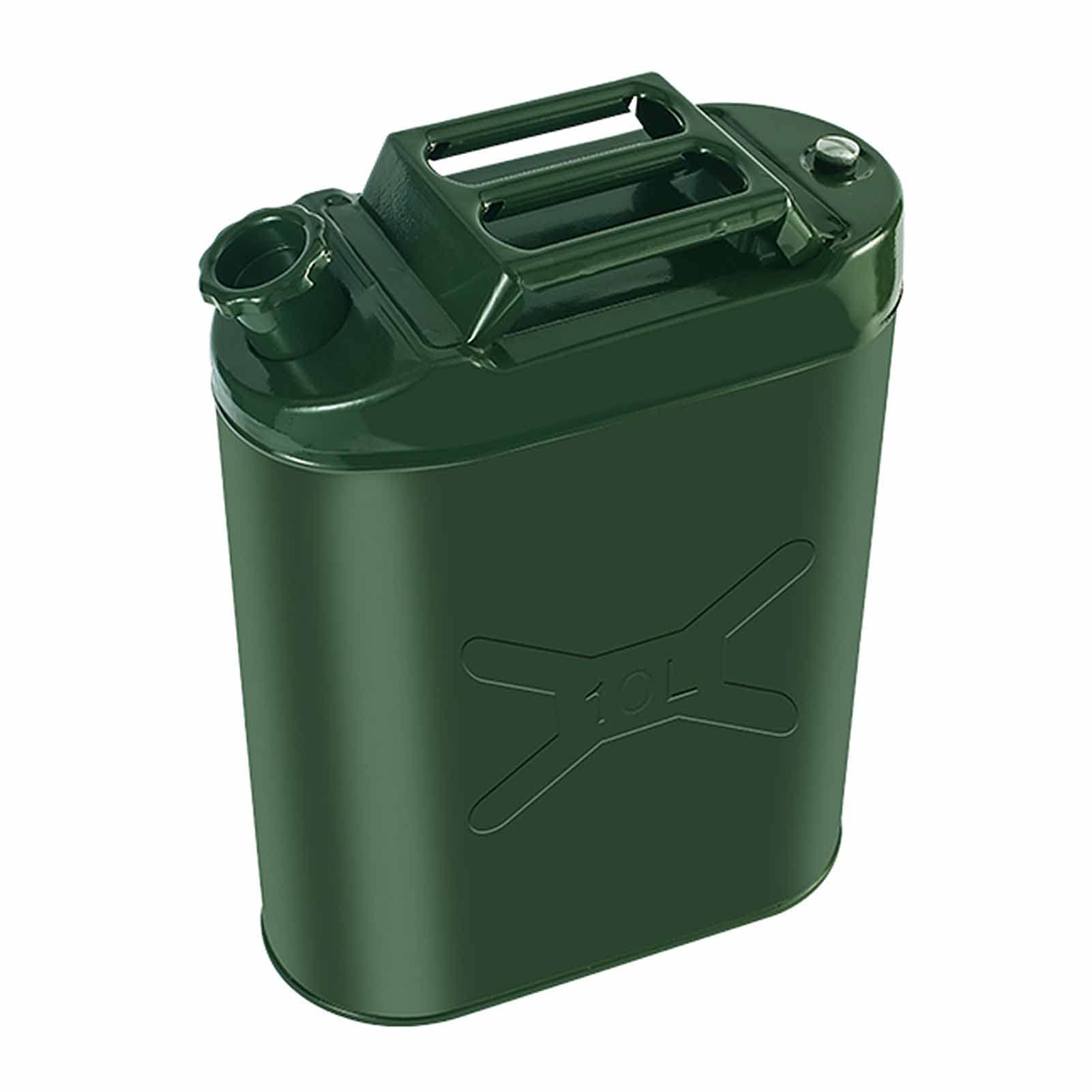 WUTONG 5 Litri 10L Green Jerry può per Benzina del Carburante Diesel ECC, Iron Metallico