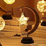 Onlyliua LED Decorative Star Light, Handmade Wrought Iron Night Light, Energy Saving, Tap to Change...