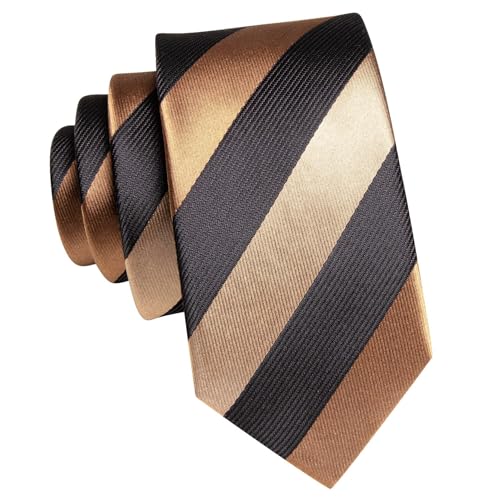 Dubulle Ties for Boys Self Tie Silk Paisely Striped Kids Necktie and Pocket Square Set for Age 8-112