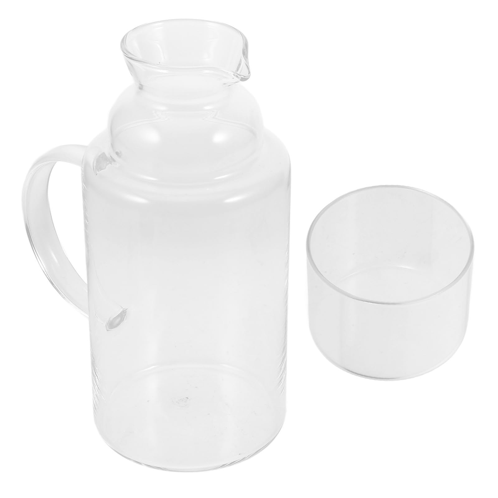 Jarra de Agua de Vidrio 1,3 L Resistente al Calor Frío para Casa