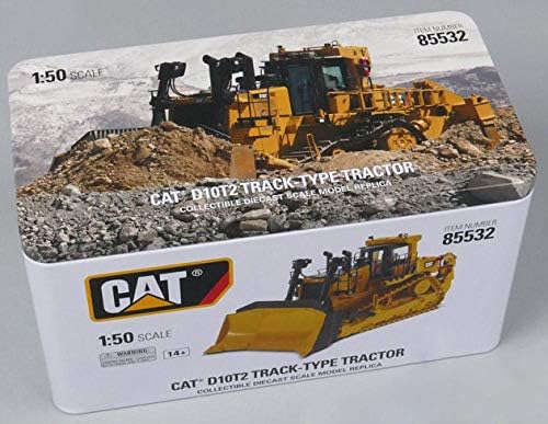 Miniatura 8 de para CAT D10T2 Bulldozer Bulldozer 1/50 DIECAST modelo acabado camión de coche