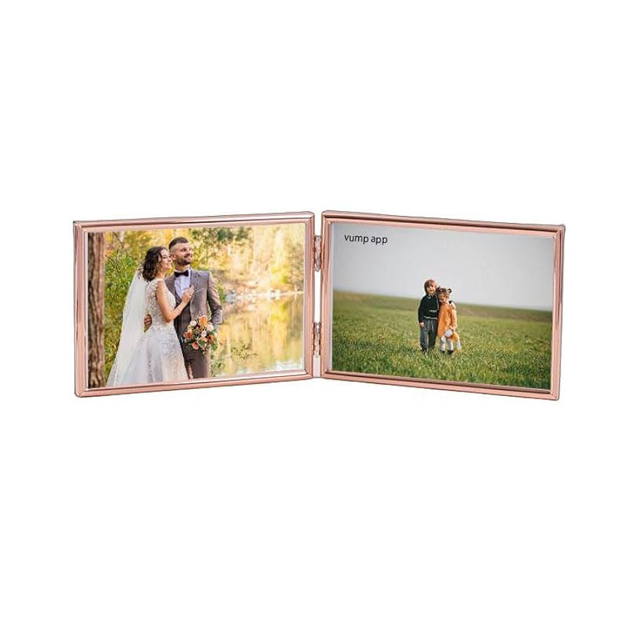 Amazon.co.jp: フォトフレーム 2l / l判 2面 ガラス 写真立て 2