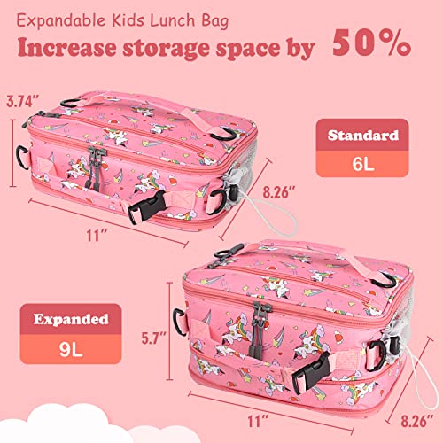 Sac à déjeuner isotherme léger anti-fuite avec sangle ajustable