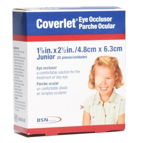 Coverlet Eye Occlusor, Junior Size, 20 Pads