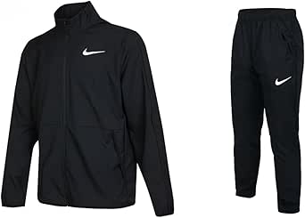 NIKE(ナイキ) メンズ 上下セット ウーブン ジャケット × ロングパンツ Mサイズ ドライフィット スポーツウェア セットアップ トレーニング フィットネス ジム ブラック DM6620/DM6627 国内正規品