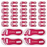 Vaguelly Einweg Selbstklebende Fußpolster für Sprühbräunung Rutschfeste Bräunungspads Sohlenschutz für Bräunungsstudio und Heimgebrauch 25 Paare