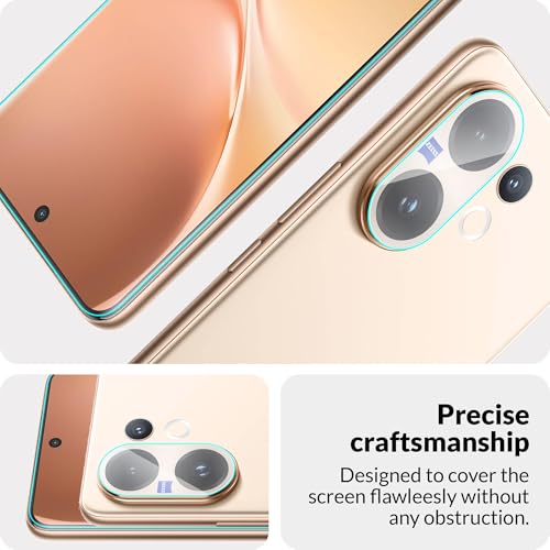 Image of ArmourPro Advanced HD+ UV Tempered Glass for Vivo V60 with Clear Camera Lens Protector, Edge-to-Edge Clear Screen Guard, Anti-Scratch, Case Friendly, Bubble-Free Kit
