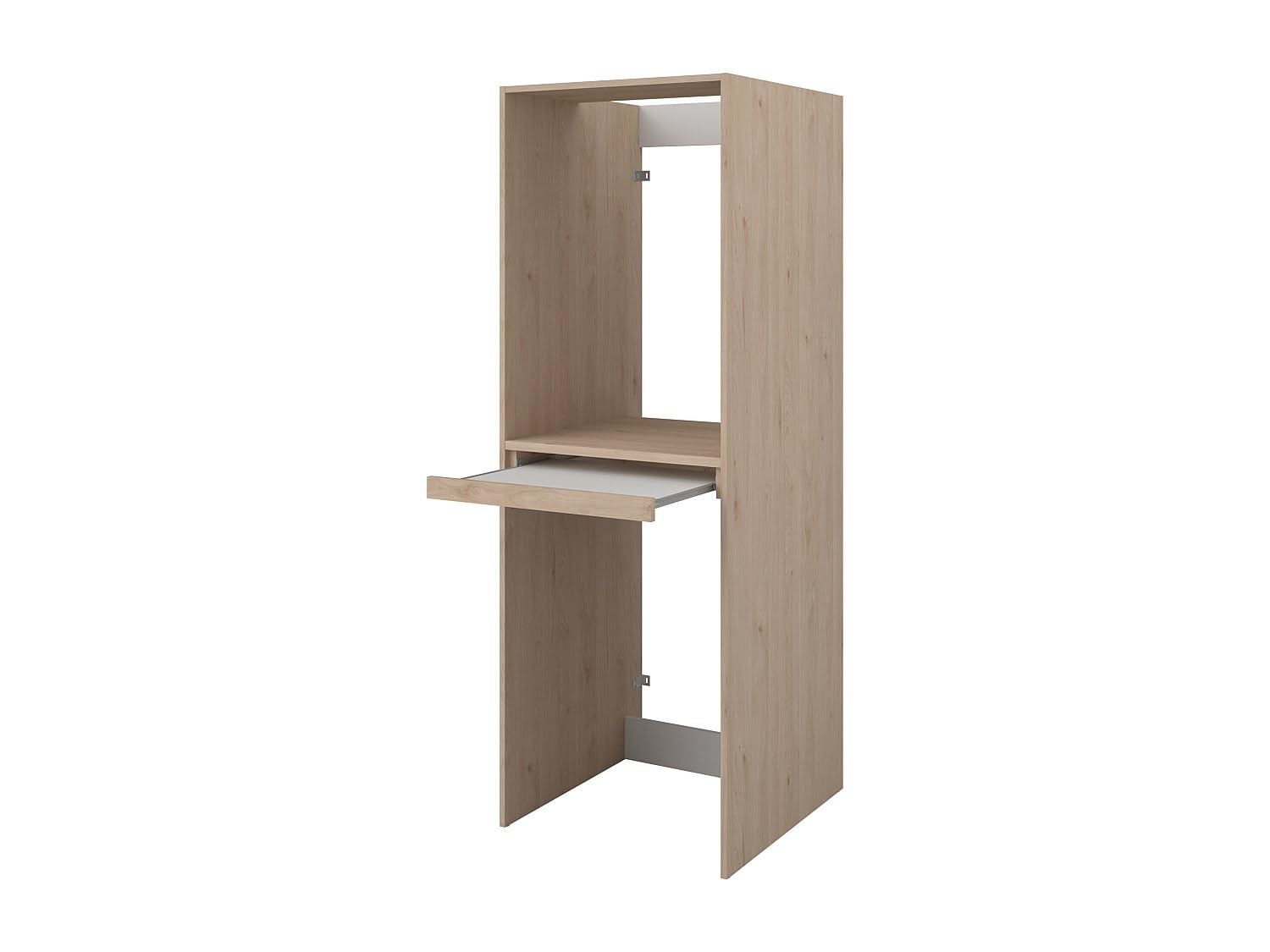 Vente-unique - Mueble para Lavadora Erkano - L 64.2cm x A 64.9cm x H 184.4cm - melamina - Color Natural Claro