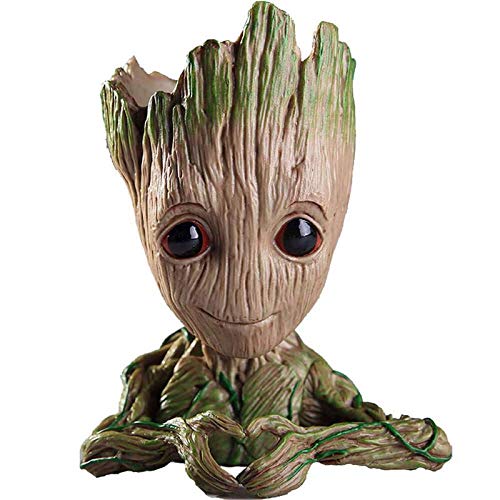 EITHEO Baby Groot Pen Stand and Planter Pot - Multi-Functional Table Organizer and Decorative Showpiece - 16cm, PVC Material (Design 3) (B07T9XG6RB) Amazon Price History, Amazon Price Tracker