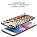 Anyos Compatible iPhone 7 Plus/iPhone 8 Plus Tempered Glass Painted Case, Ultra Thin Soft TPU + Silicone Bumper Anti-Scratch Shockproof Full Body Protective Hard Back Cover, Dark Bee Lattice