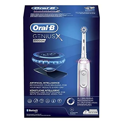 Oral-B Genius X 20 000N Elektrisk Tandborste, med USB Resväska, Rosa