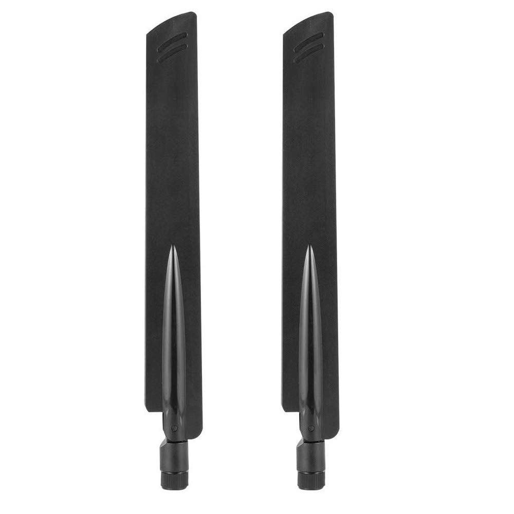 Eightwood 2.4GHz 5GHz WiFi Antenna Dual Band SMA Male Antenna (2-Pack) for Car Trailer Backup Cameras Wireless Security Cameras